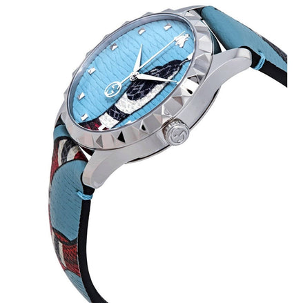 Gucci watch YA1264080 Snake Print Leather