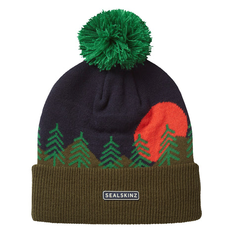 Waterproof Cold Weather Scenic Bobble Hat for Men and Women