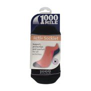 1 Pack Ladies Single Layer Active Ankle Socks