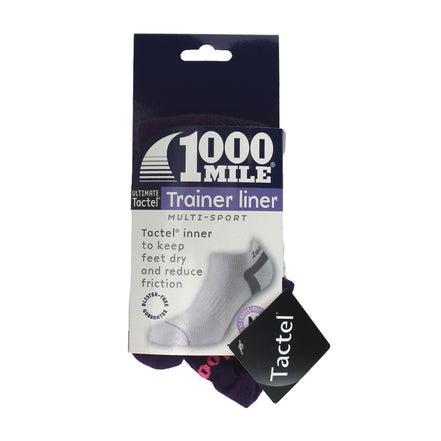 1 Pack Ladies Ultimate Low Cut Double Layer Trainer Socks