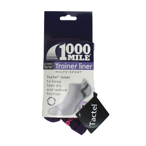 1 Pack Ladies Ultimate Low Cut Double Layer Trainer Socks