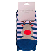 1 Pack Ladies Novelty Festive Christmas Bamboo Socks
