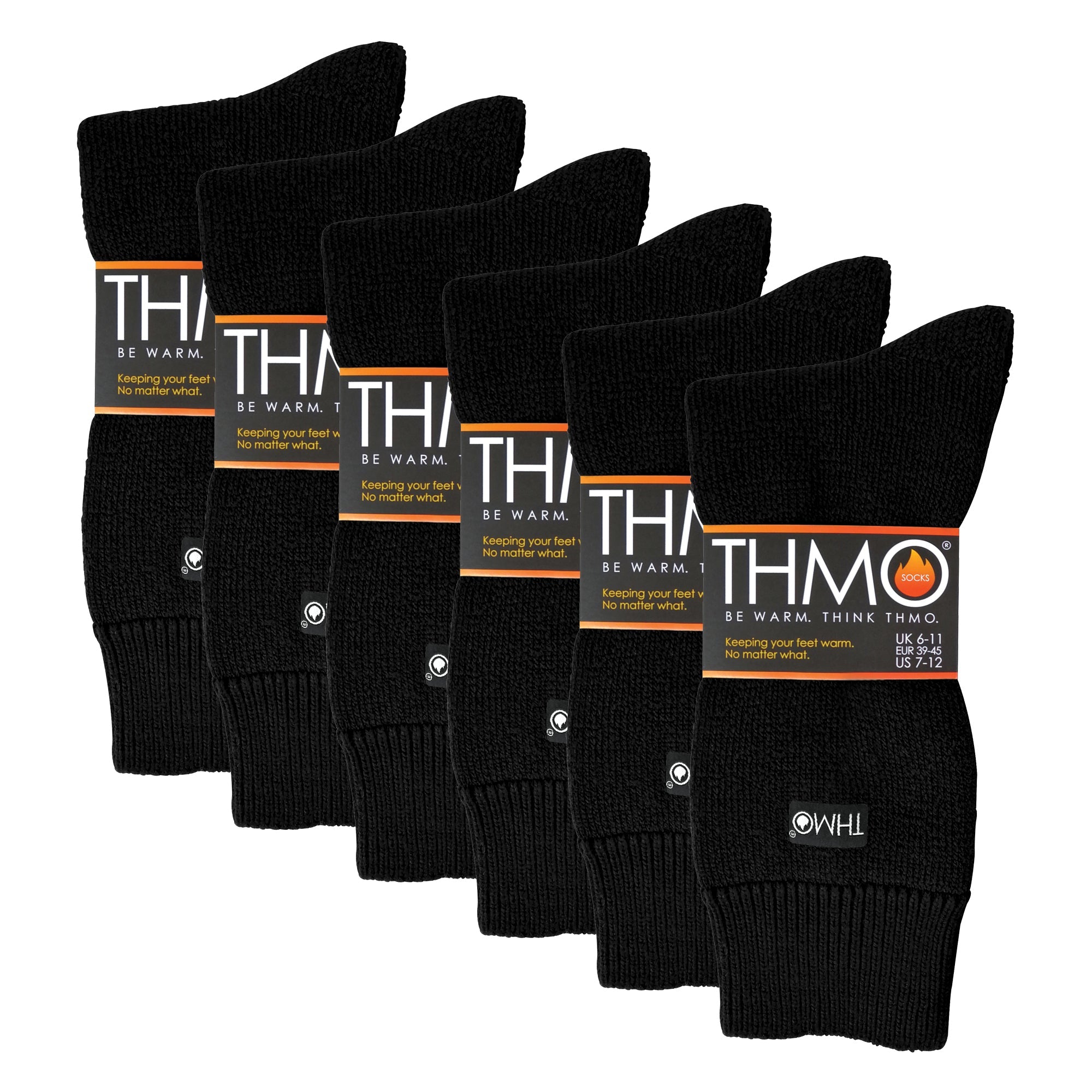 Mens Thick Winter Thermal Socks with Comfort Top (Multipack Options)