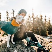 Ladies Micro Crew Cushioned Midweight Hiking Merino Wool Socks
