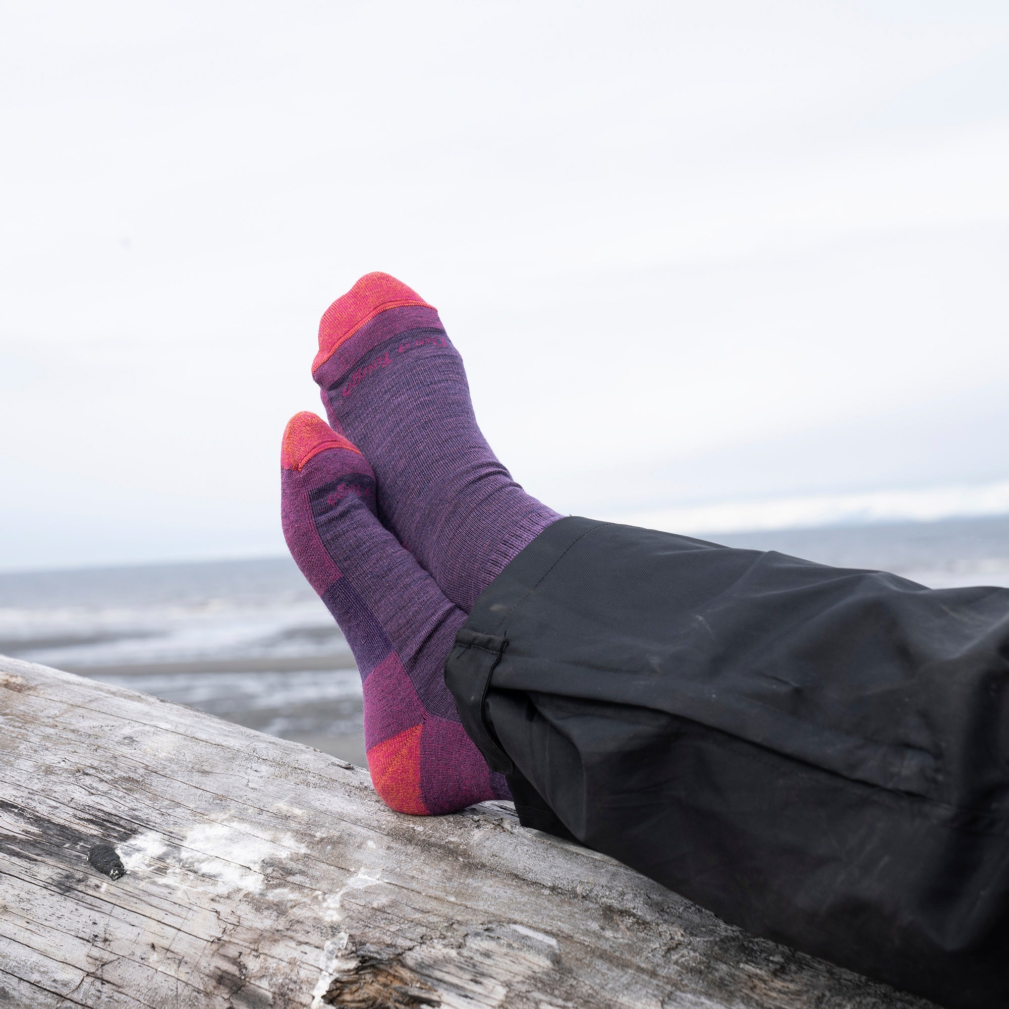 Ladies Micro Crew Cushioned Midweight Hiking Merino Wool Socks