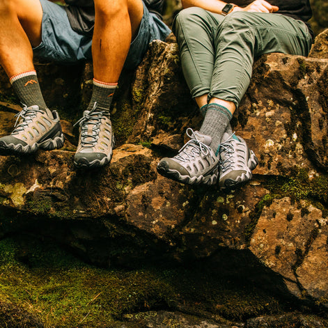 Ladies Micro Crew Cushioned Midweight Hiking Merino Wool Socks