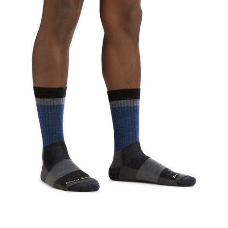 Mens Merino Wool Micro Crew Lightweight Seamless Hiking Socks
