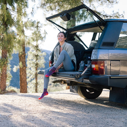 Ladies Ankle Midweight Hiking Seamless Merino Socks