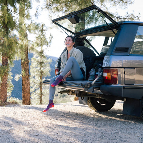 Ladies Ankle Midweight Hiking Seamless Merino Socks