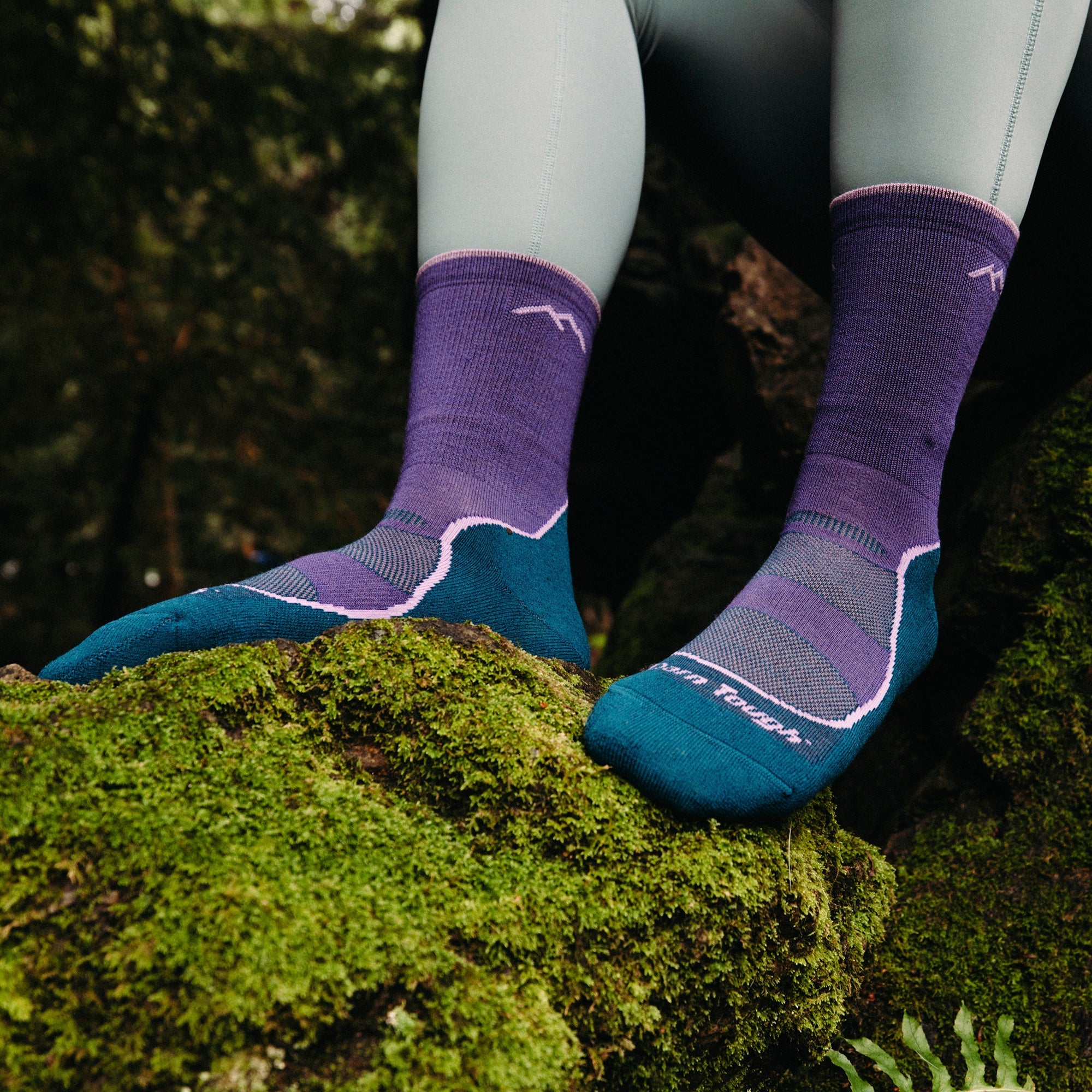 Ladies Micro Crew Lightweight Hiking Merino Socks