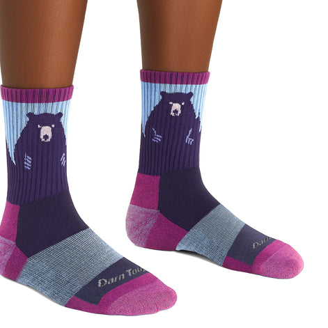 Ladies Novelty Bear Patterned Hiking Merino Socks