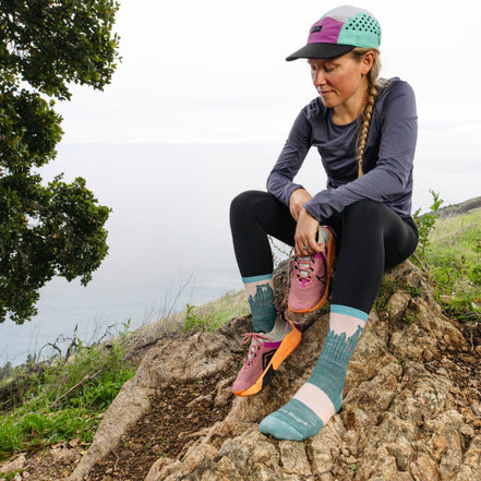 Ladies Novelty Bear Patterned Hiking Merino Socks