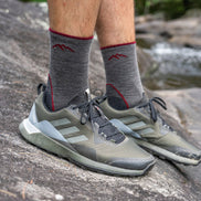 Mens Merino Wool Crew Lightweight Anti Blister Hiking Socks