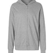 Fairtrade Organic Zipped T-Shirt Hoodie: Unisex