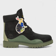 Timberland Heritage 6 Inch Waterproof Boot Black Nubuck Green