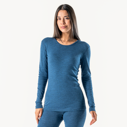 Wool & Organic Cotton Long Sleeve T-Shirt: Women's