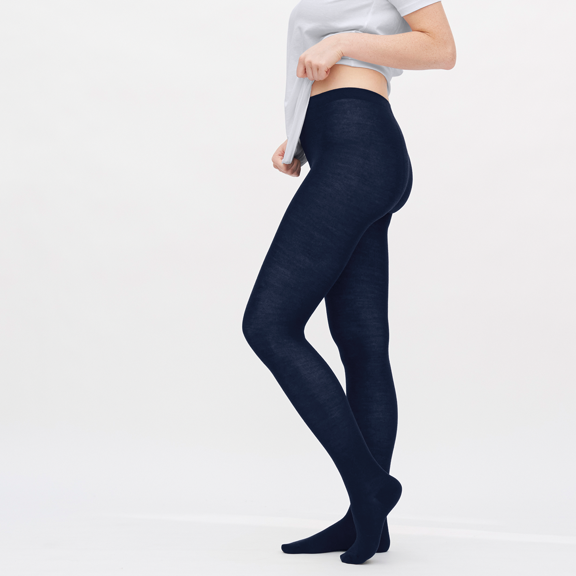 Organic Wool & Cotton Tights: Women's
