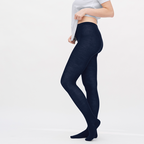 Organic Wool & Cotton Tights: Women's