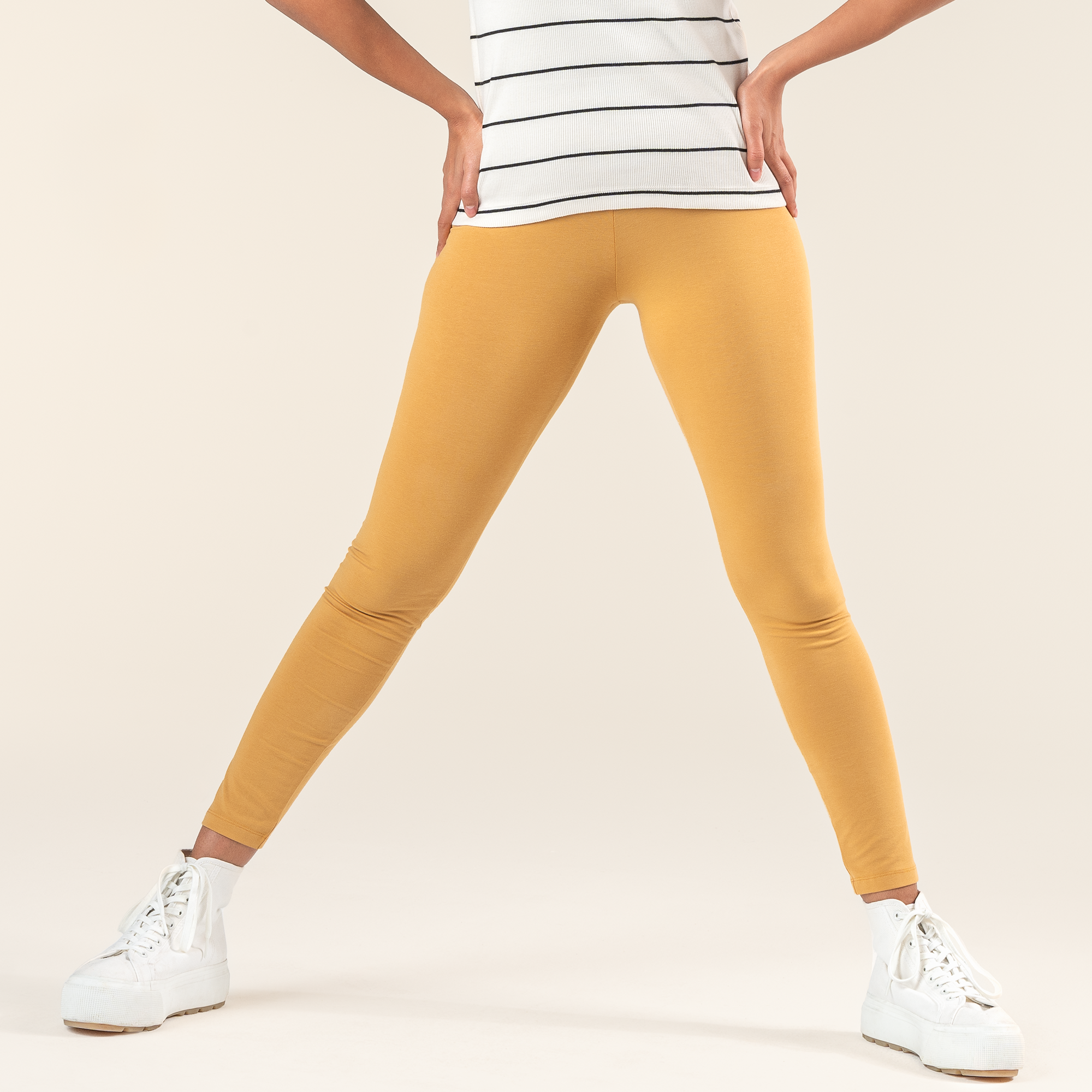 Organic Cotton Stretch Leggings: Women's