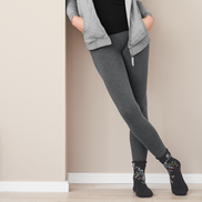 Organic Stretch Fleece Leggings: Women's