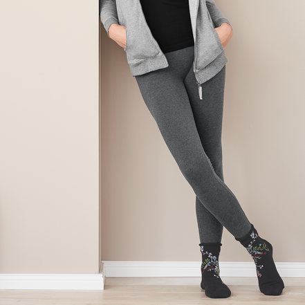 Organic Stretch Fleece Leggings: Women's