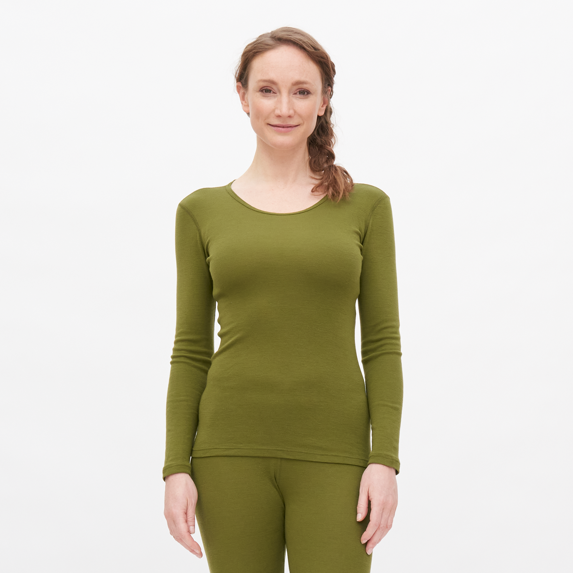 Wool & Organic Cotton Long Sleeve T-Shirt: Women's