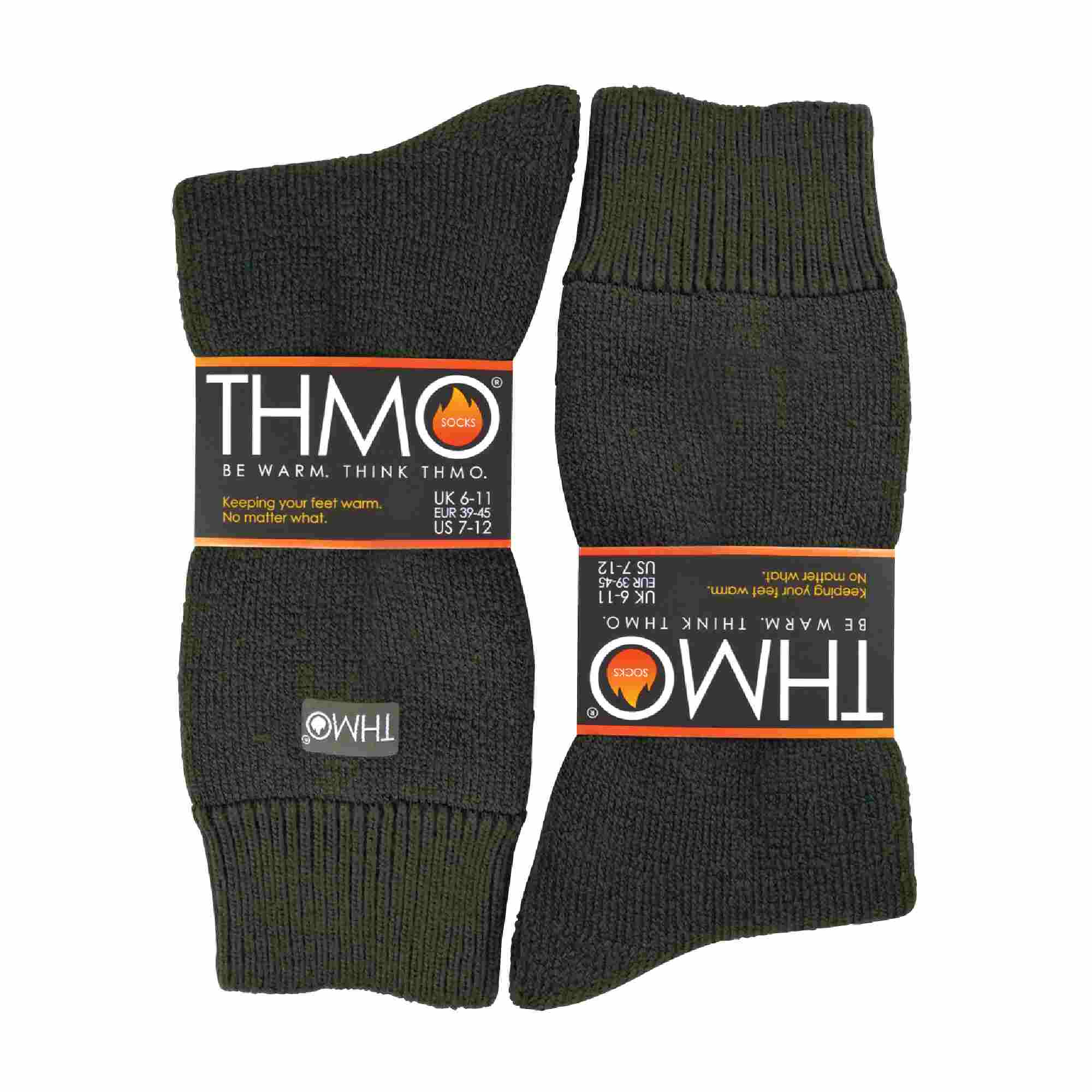 Mens Thick Winter Thermal Socks with Comfort Top (Multipack Options)