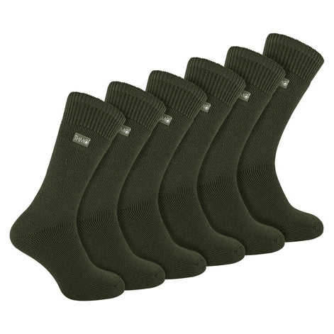 Mens Thick Winter Thermal Socks with Comfort Top (Multipack Options)