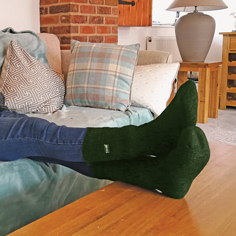 Mens Thick Winter Thermal Socks with Comfort Top (Multipack Options)