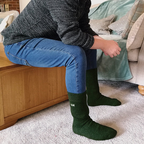 Mens Thick Winter Thermal Socks with Comfort Top (Multipack Options)
