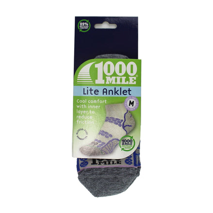 1 Pack Ladies Lite Anklet Double Layer Socks