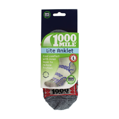 1 Pack Mens Lite Anklet Double Layer Socks