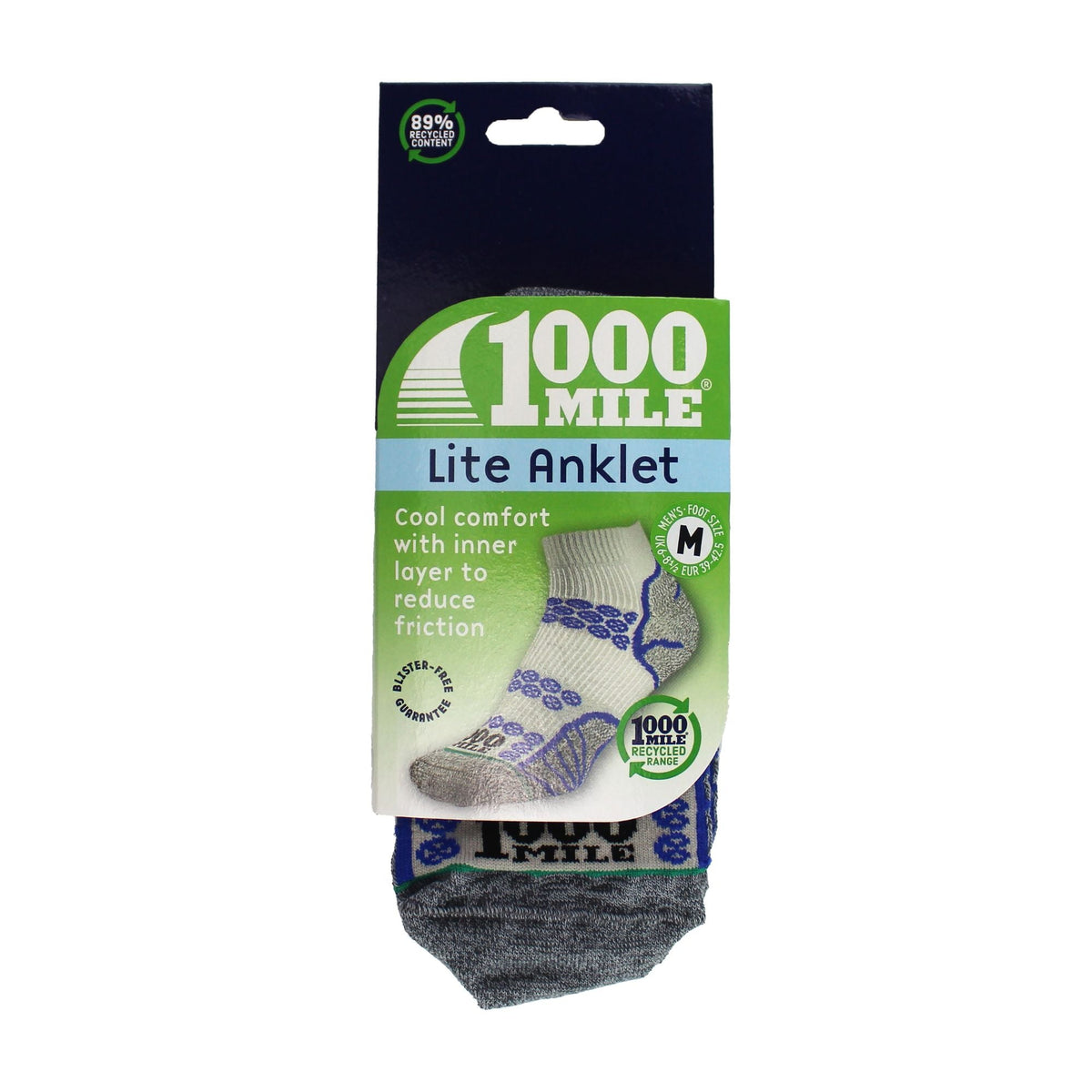 1 Pack Mens Lite Anklet Double Layer Socks