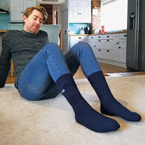 Mens Thick Winter Thermal Socks with Comfort Top (Multipack Options)