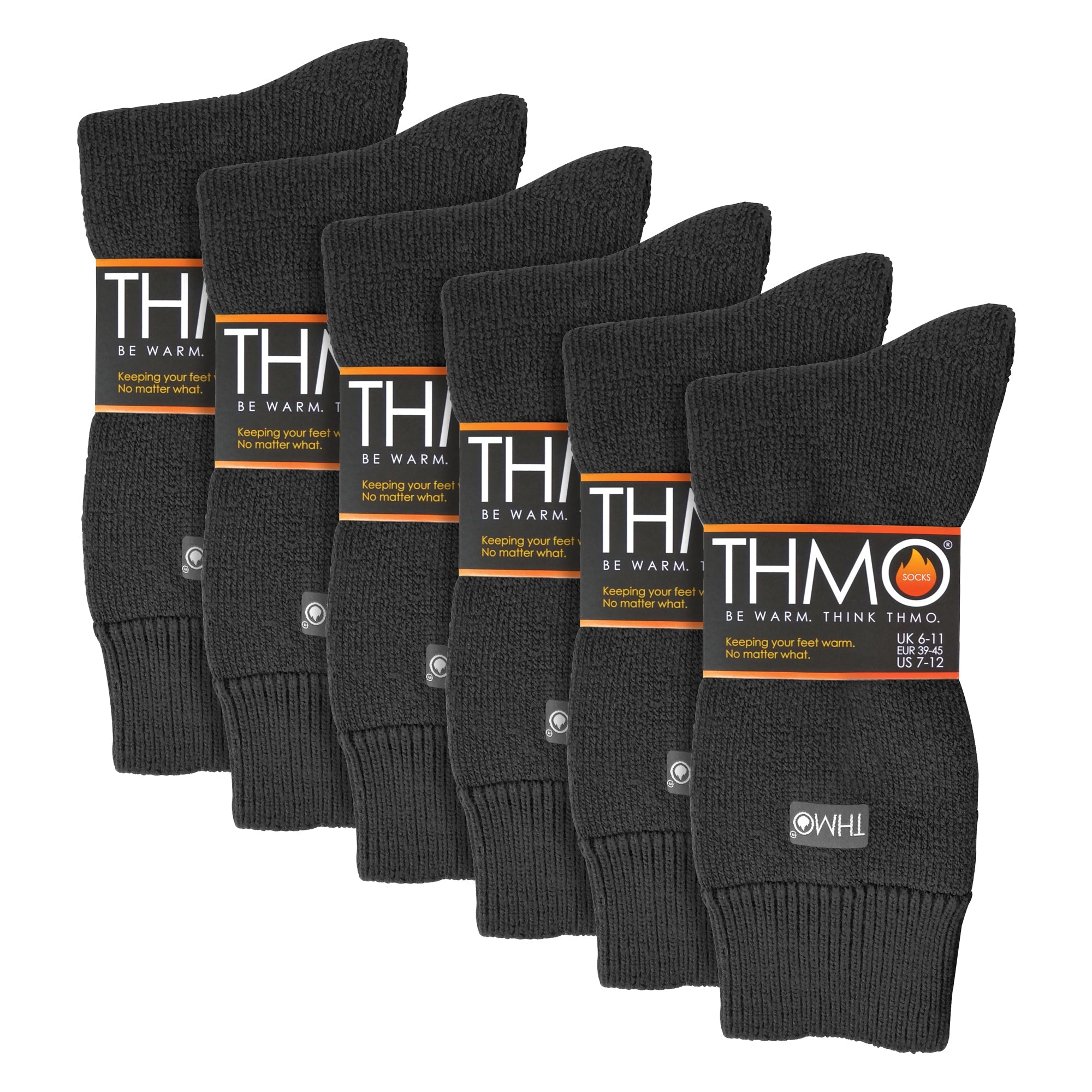 Mens Thick Winter Thermal Socks with Comfort Top (Multipack Options)