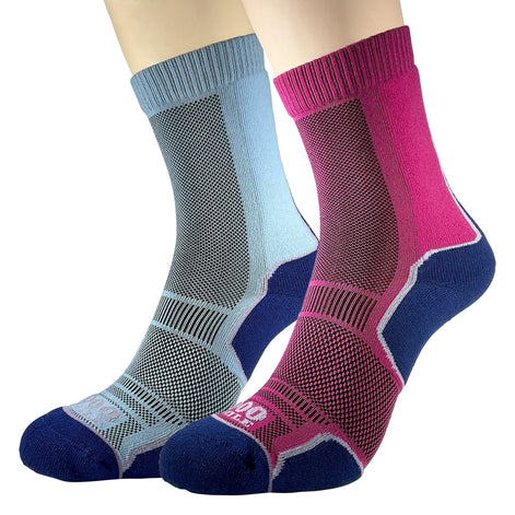 2 Pack Ladies Trek Single Layer Socks