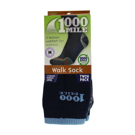 2 Pack Ladies Walking Single Layer Socks