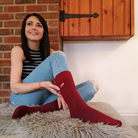 Ladies Thick Winter Thermal Socks with Seamless Toe (Multipack Options)