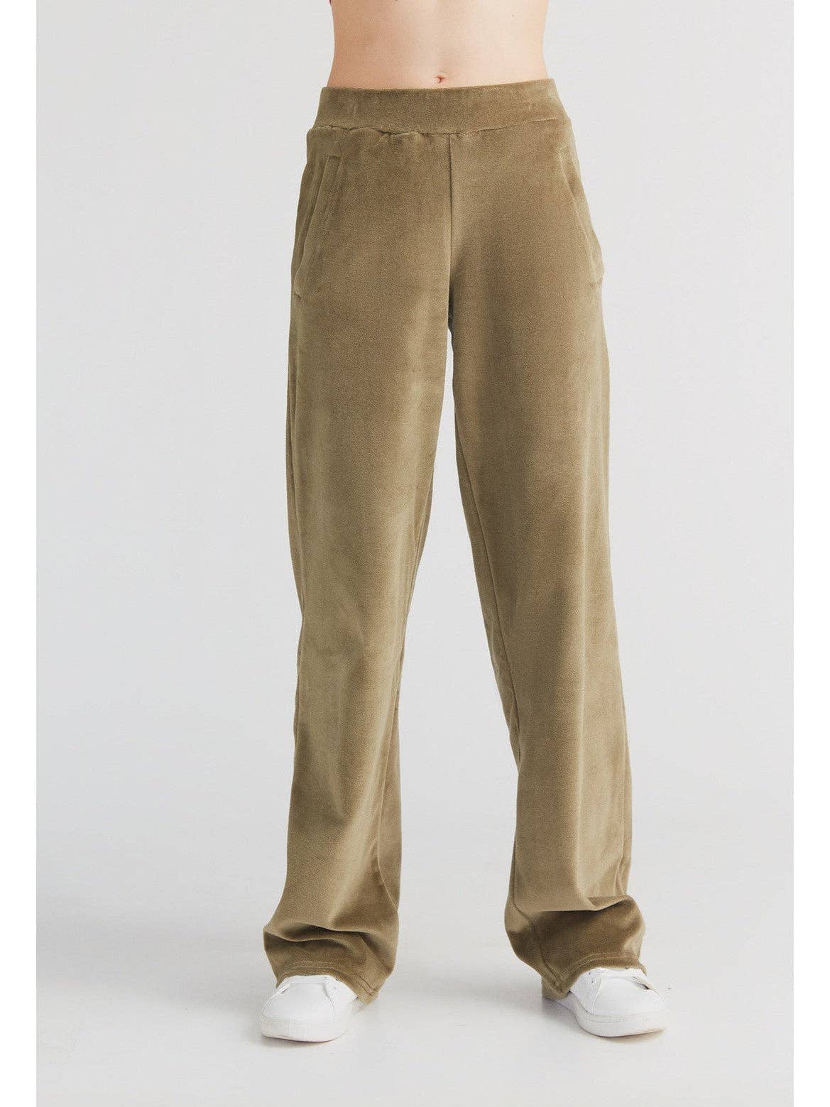 Organic Soft Fleece Straight Cut Sweatpants: Women's