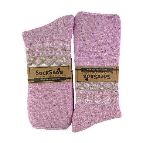 1 Pack Ladies Turn Over Top Warm Nordic Bed Socks for Winter