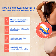 THE CARLA CREAM LEAKPROOF KNICKER - HEAVY