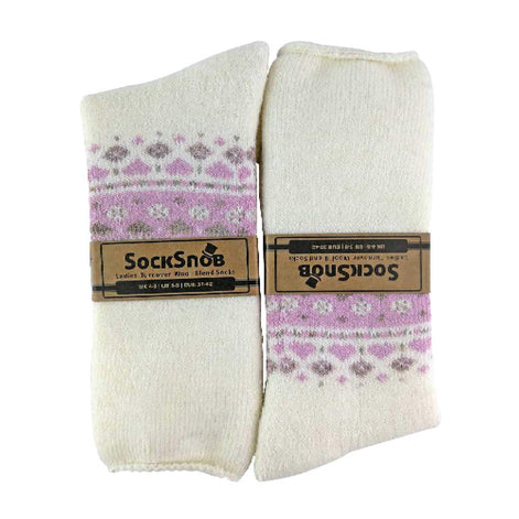 1 Pack Ladies Turn Over Top Warm Nordic Bed Socks for Winter