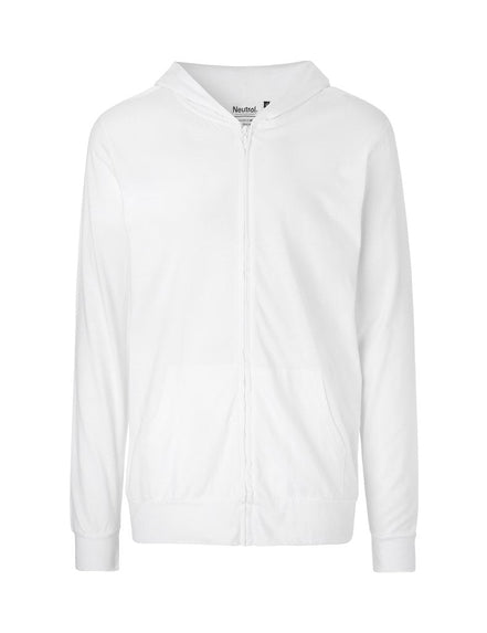 Fairtrade Organic Zipped T-Shirt Hoodie: Unisex