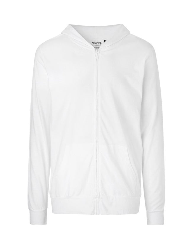 Fairtrade Organic Zipped T-Shirt Hoodie: Unisex