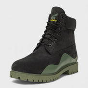 Timberland Heritage 6 Inch Waterproof Boot Black Nubuck Green