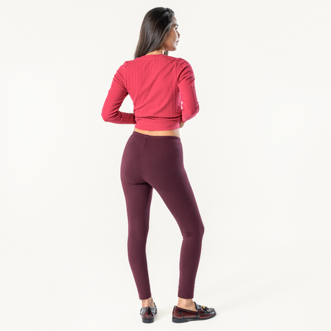 Organic Stretch Fleece Leggings: Women's