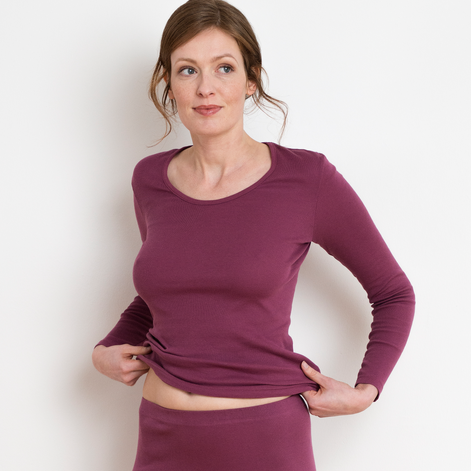 Organic Cotton Thermal Long Sleeve T-Shirt: Women's