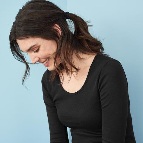 Organic Cotton Thermal Long Sleeve T-Shirt: Women's