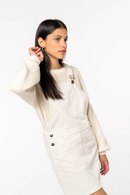 Organic Dungarees Dress: Women's