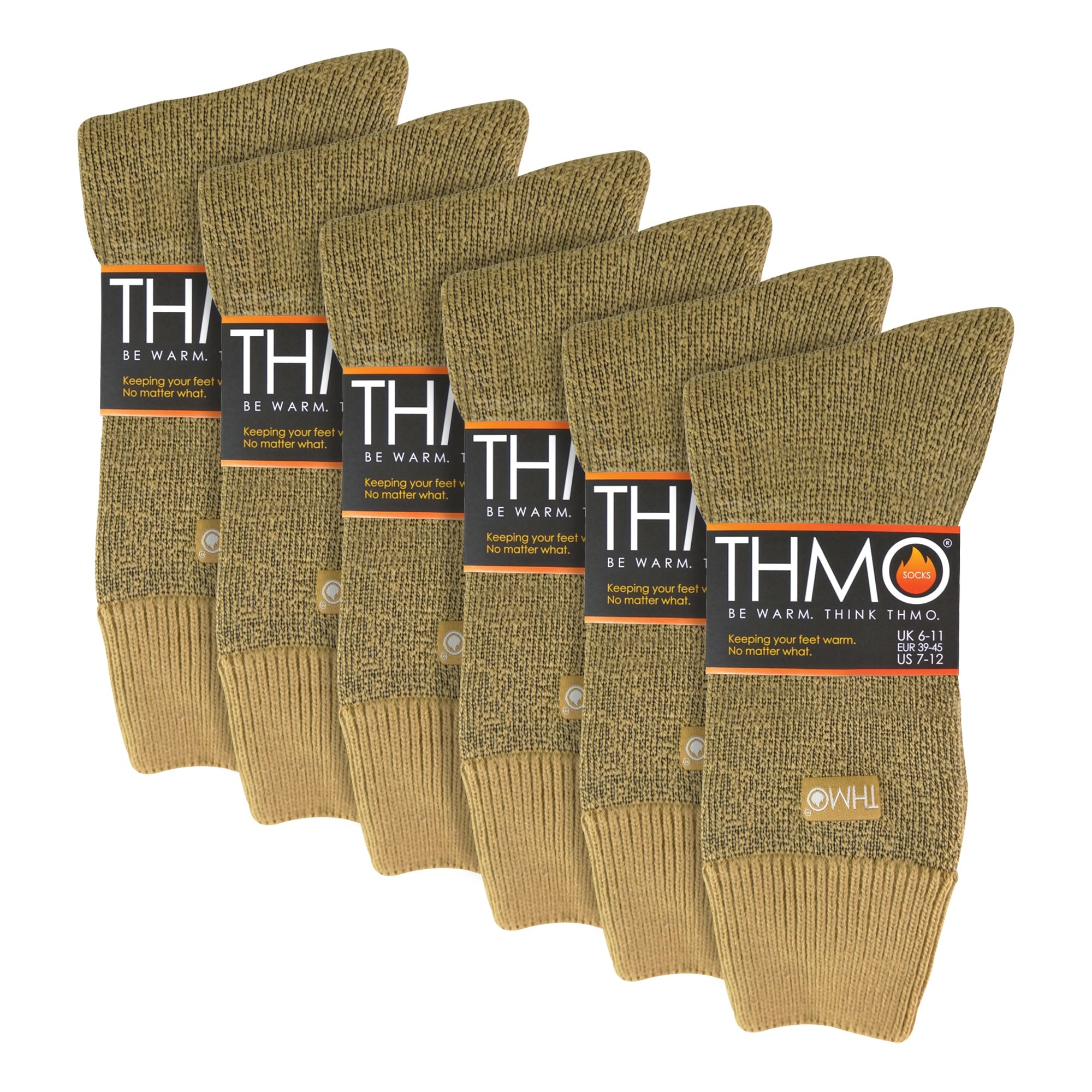 Mens Thick Winter Thermal Socks with Comfort Top (Multipack Options)